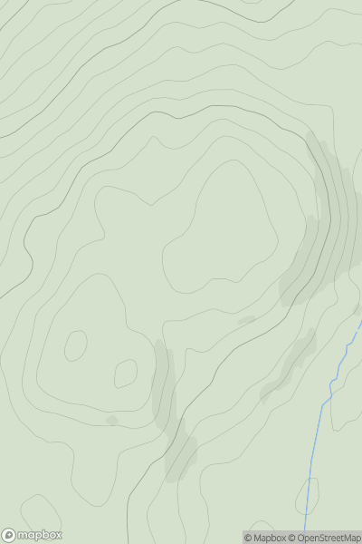 Thumbnail image for An Cruachan [Loch Fyne to Bute and the Firth of Clyde] showing contour plot for surrounding peak
